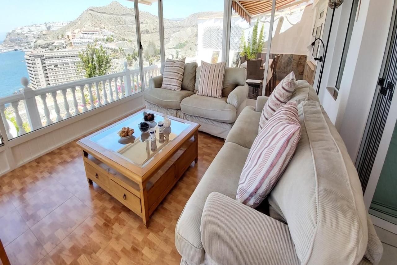 Sunset Balcony With Ocean Views Vila Mogán Exterior foto
