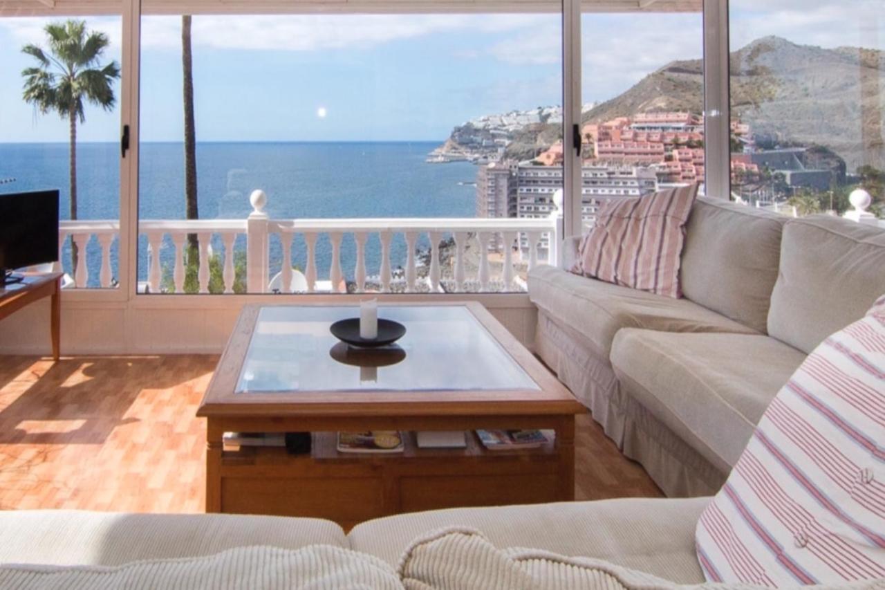 Sunset Balcony With Ocean Views Vila Mogán Exterior foto